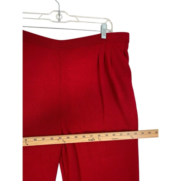Vintage St. John Collection Knit Jacket vs Pants 12/14 Red Calvary Oriental Luxe - Picture 13 of 16